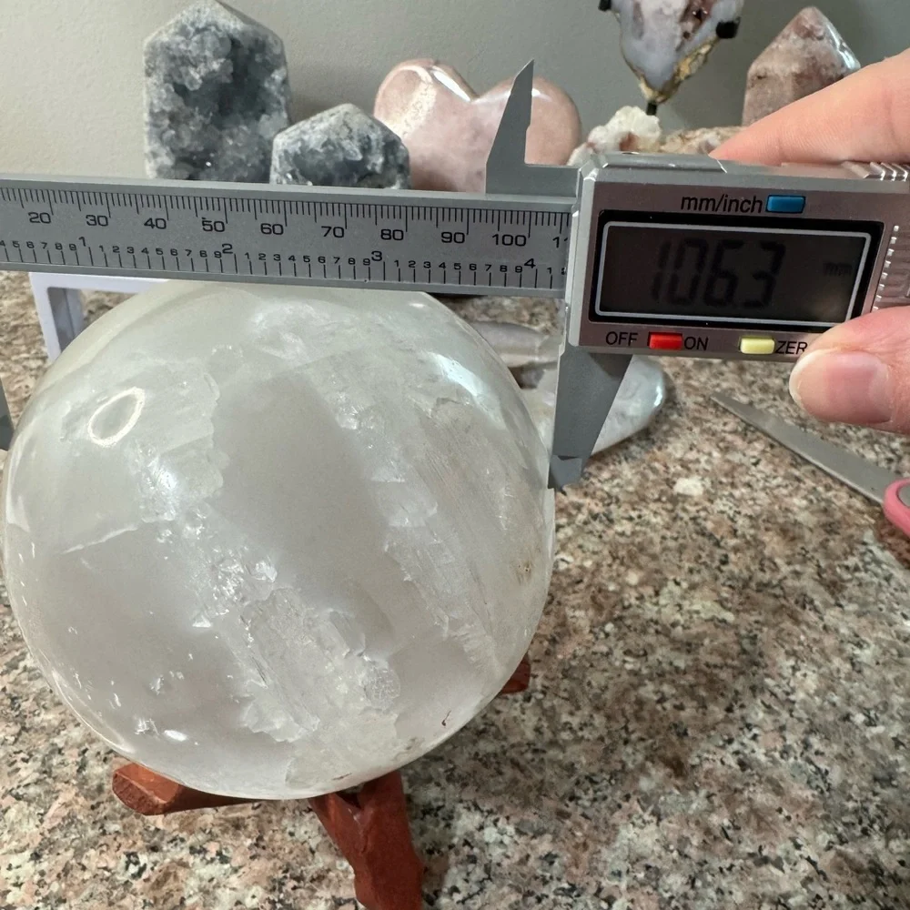 Huge Selenite Crystal Sphere
